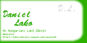 daniel lako business card