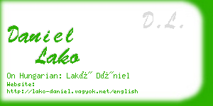 daniel lako business card